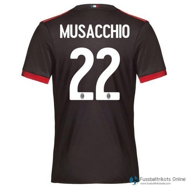 AC Milan Trikot Ausweich Musacchio 2017-18 Fussballtrikots Günstig